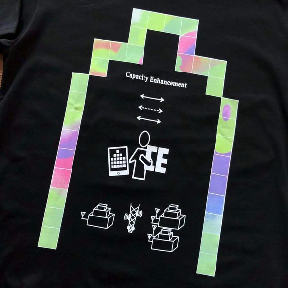 Cavermpt Black Short Sleeve Multicolor Mansion Print T-Shirt - Picture 10 of 13